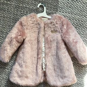 Disney Princess Faux Fur Pink Coat